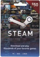 Steam Wallet $50 USD